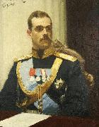 Portrait of member of State Council Grand Prince Mikhail Aleksandrovich Romanov. Study for the picture Formal Session of the State Council.
